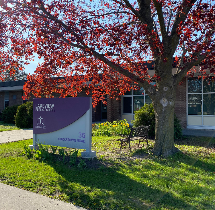 Lakeview PS Front of School Fall